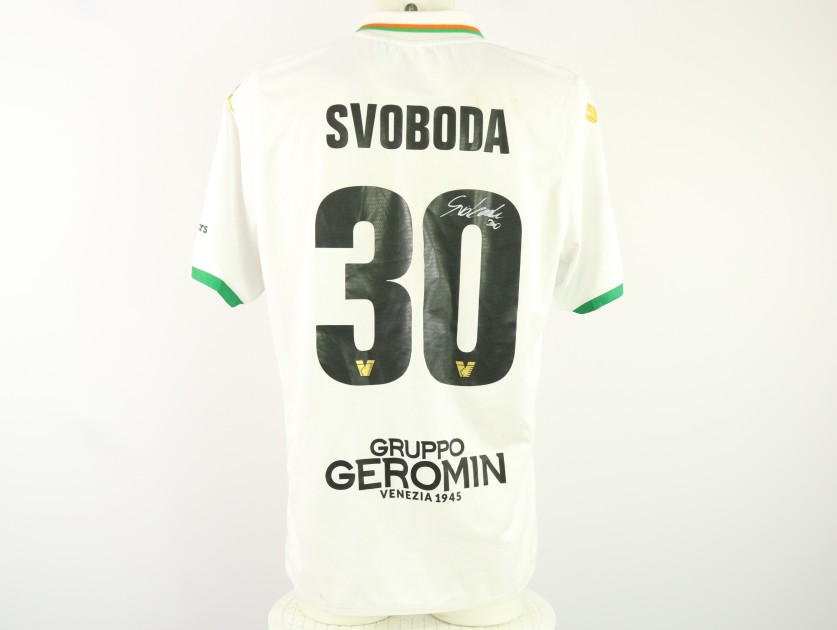 Svoboda's Unwashed Signed Shirt, Lecco vs Venezia 2024