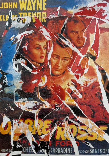 "Ombre Rosse" by Mimmo Rotella