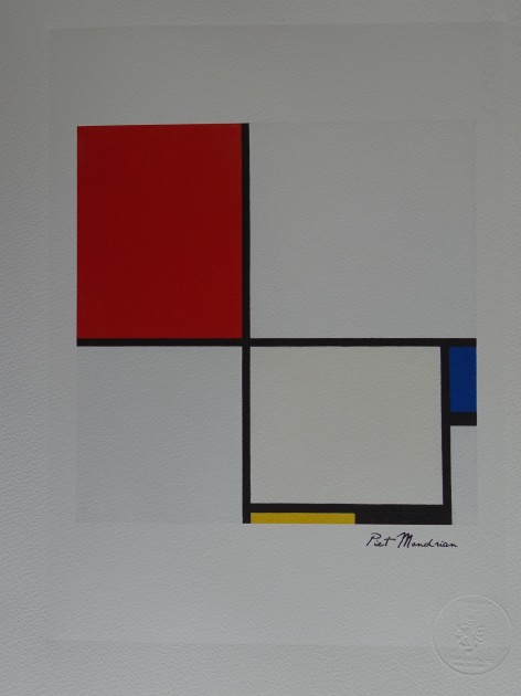 Piet Mondrian Lithograph - Signed