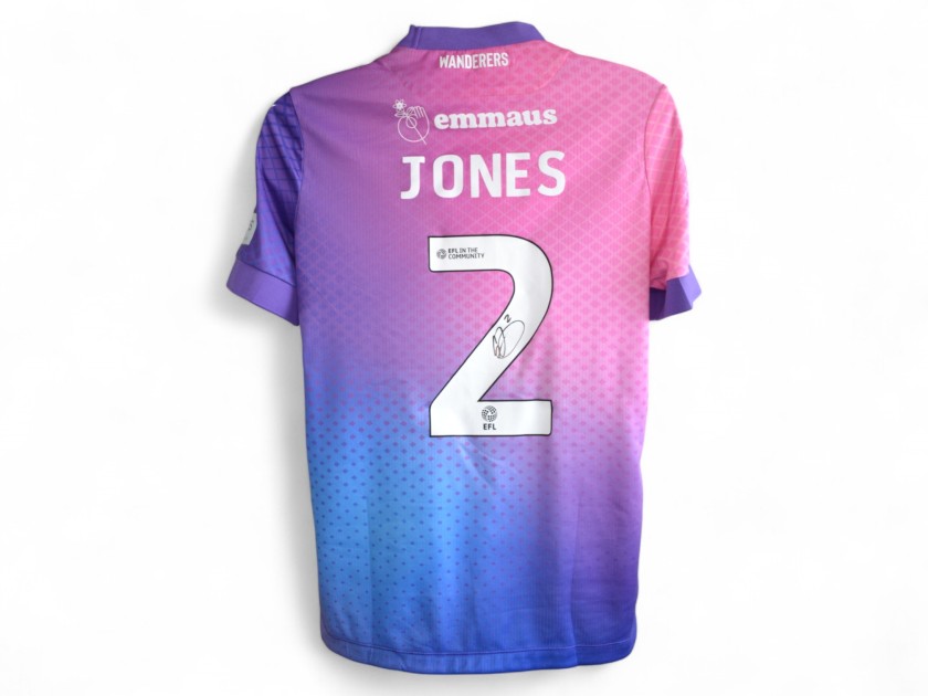 Gethin Jones' Bolton Wanderers Signed Match Worn Third Shirt