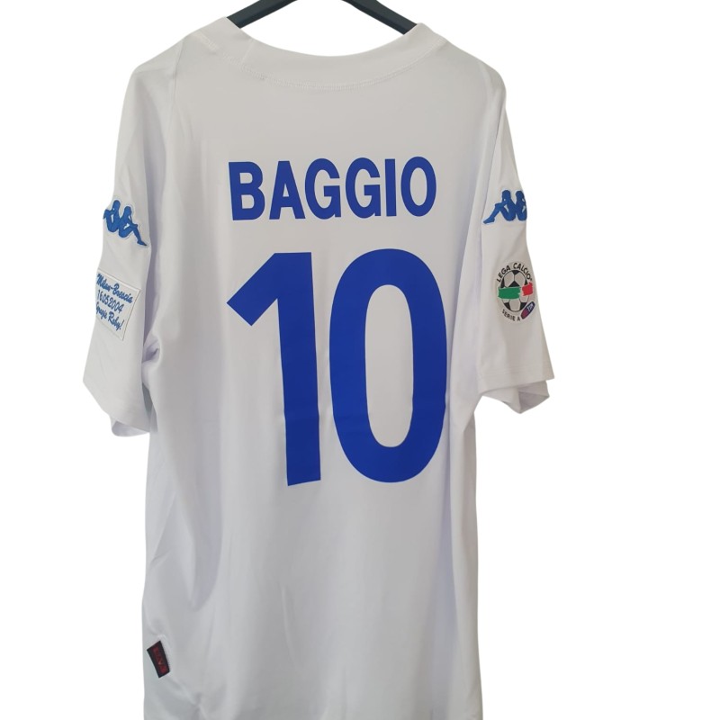 Baggio's Milan vs Brescia Official Shirt, Last Match Special 2004