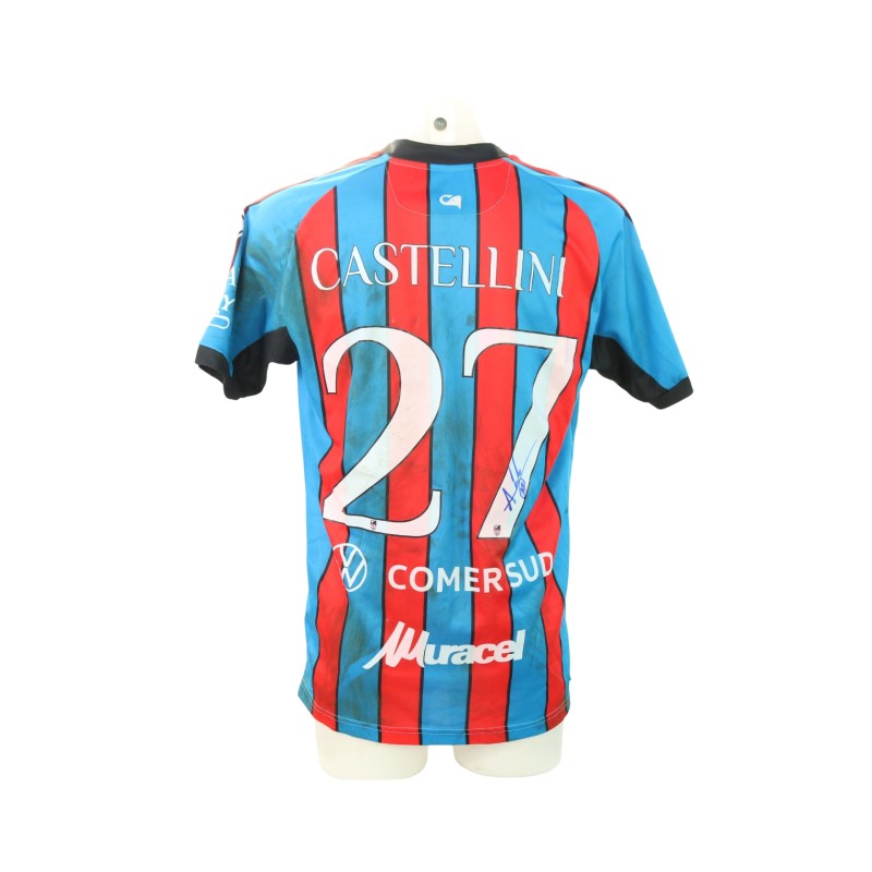 Castellini's Signed Unwashed Shirt, Catania vs Potenza 2024 