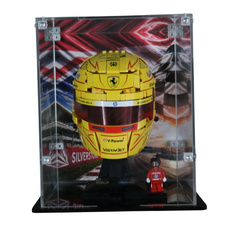 Lewis Hamilton's Ferrari signed Lego 