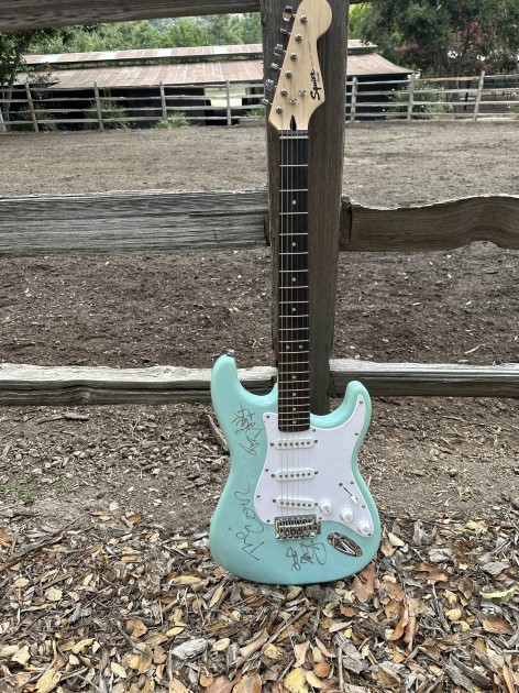 Green Day Signed Fender Guitar