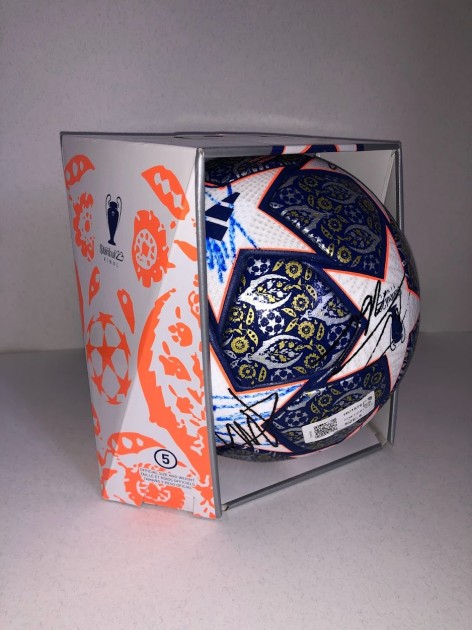 Pallone Ufficiale Manchester City vs Inter, Finale UCL 2023 - Autografato dai giocatori