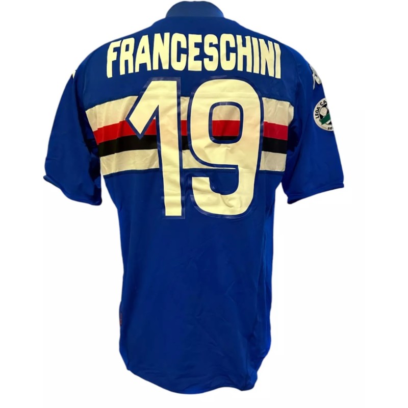 Franceschini's Sampdoria Match-Worn Shirt, 2007/08