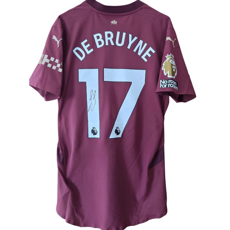 De Bruyne's Ipswich Town vs Manchester City Signed Match-Issued Shirt, 2025