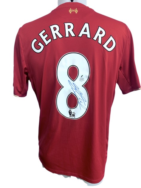 Gerrard's Liverpool Signed Match-Issued Shirt, 2015/16