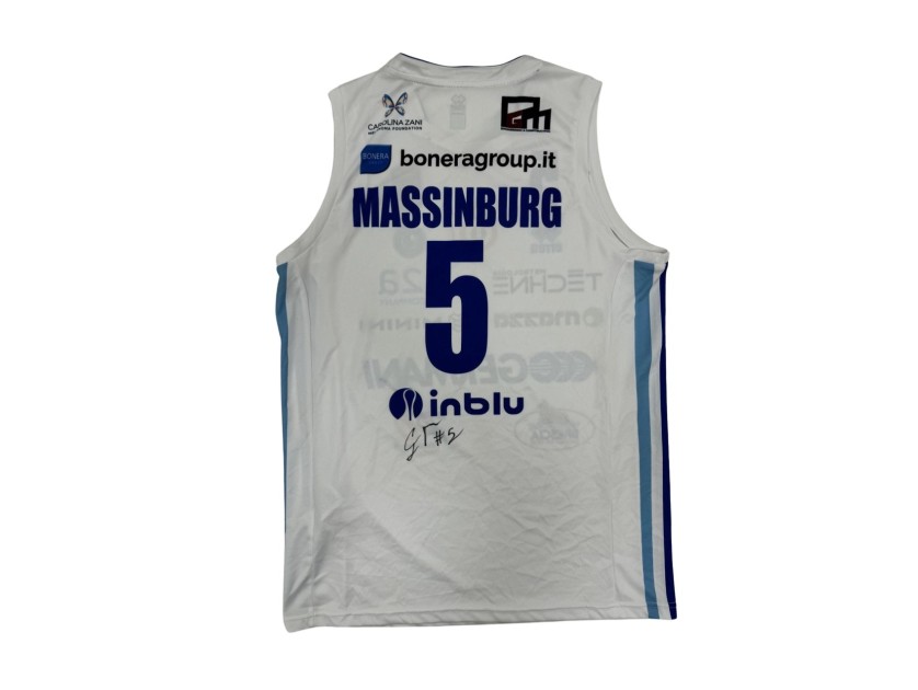 Completo Massinburg unwashed Olimpia Milano vs Germani Brescia 2024 - Autografato