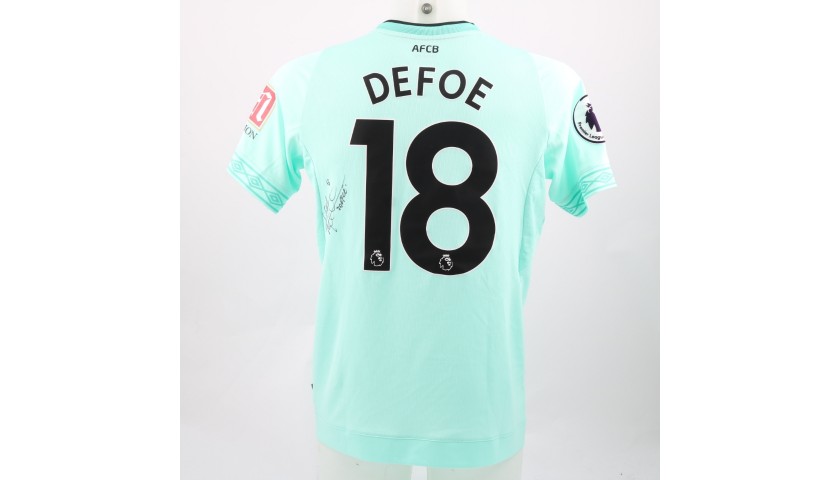 Defoe's AFC Bournemouth Worn and Signed Poppy Shirt