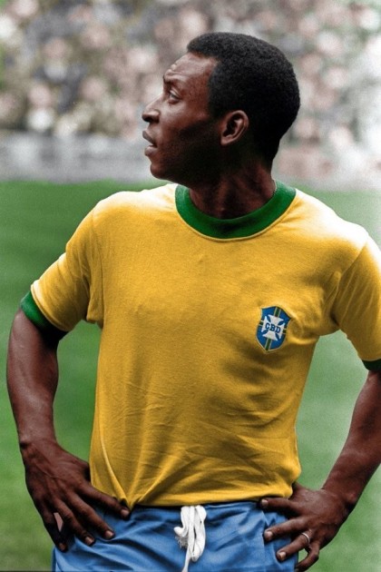 Official Pele Signed Jersey- Brazil 1970 - Official FIFA Store