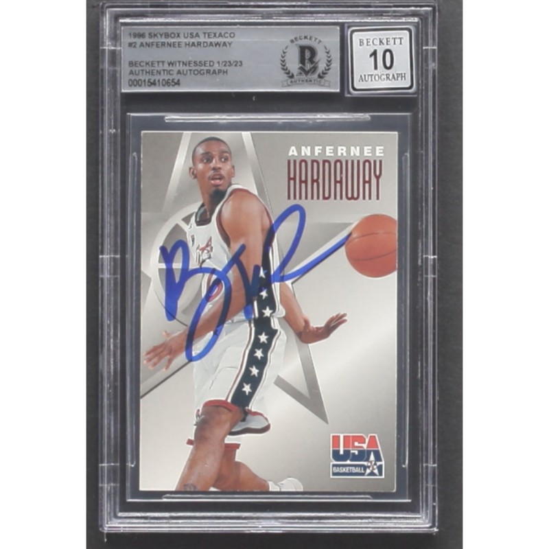 Penny Hardaway Signed Team USA Card 