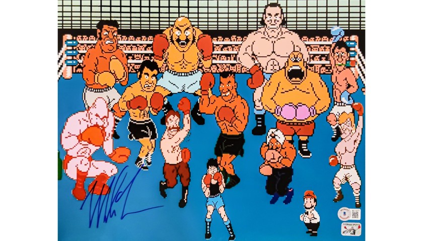 Mike Tyson Signed 'Punch-Out' Photograph