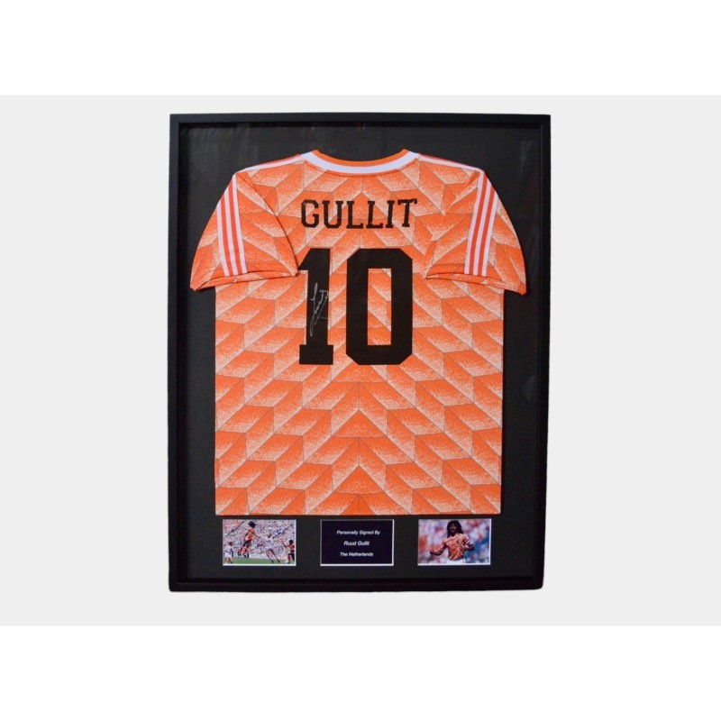 Ruud Gullit's Netherlands 1988 Signed And Framed Shirt