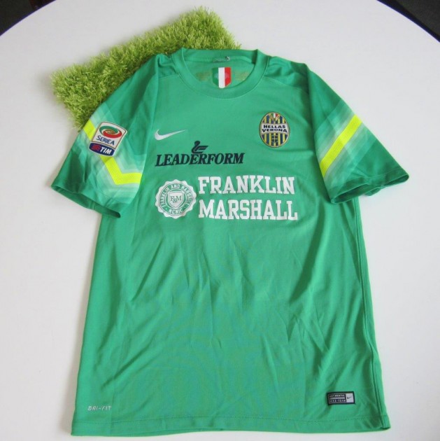 Benussi Hellas Verona match issued shirt, Serie A 2014/2015