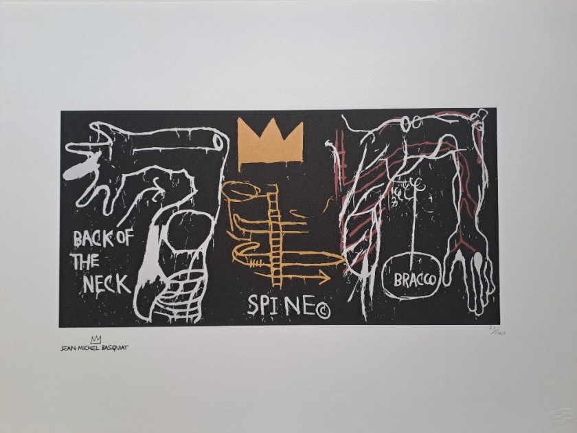 "Back of the Neck" Lithograph Signed by Jean-Michel Basquiat 