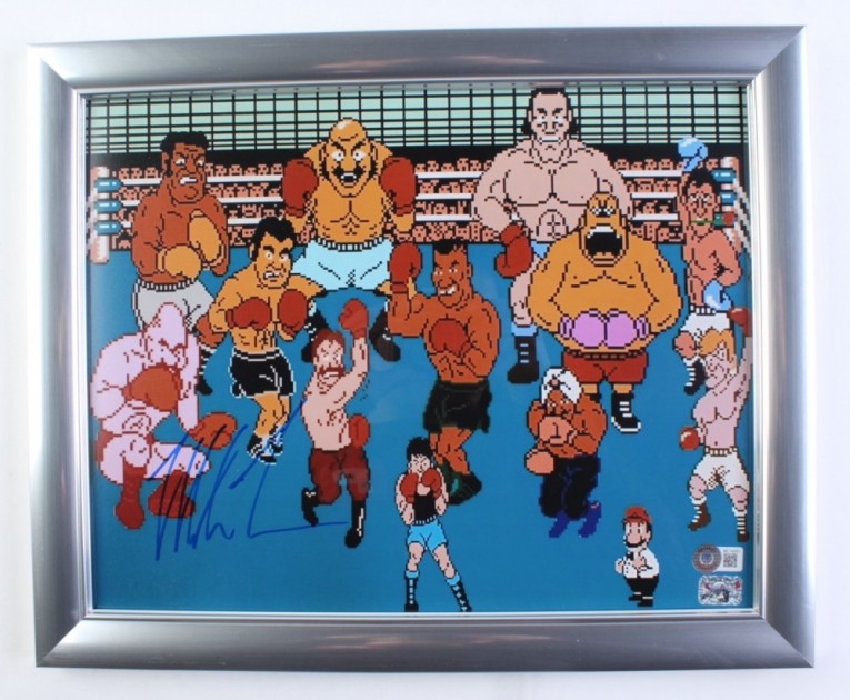 Mike Tyson Signed “Punch Out” Framed Photograph