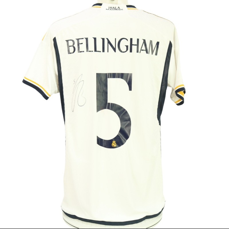 Maglia ufficiale Bellingham Real Madrid, UCL 2023/24 - Autografata