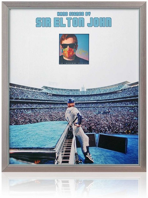Elton John Signed Photo Display