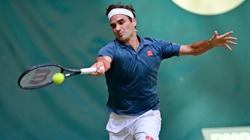 Wilson Racquet Signed by Roger Federer