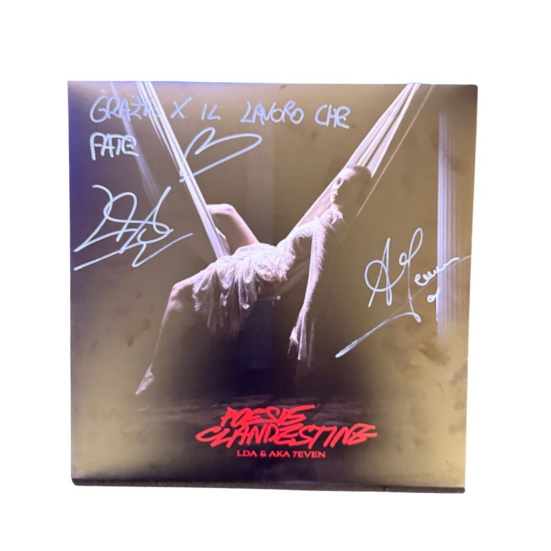 Signed Vinyl of the Sanremo Song "Poesie Clandestine" - LDA e Aka 7even