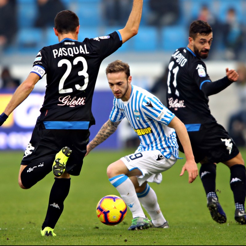 Pasqual's Worn Shirt with Special UNICEF Patch, Spal-Empoli