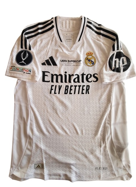 Modric's Real Madrid vs Atalanta Signed Match-Issued Shirt, UEFA