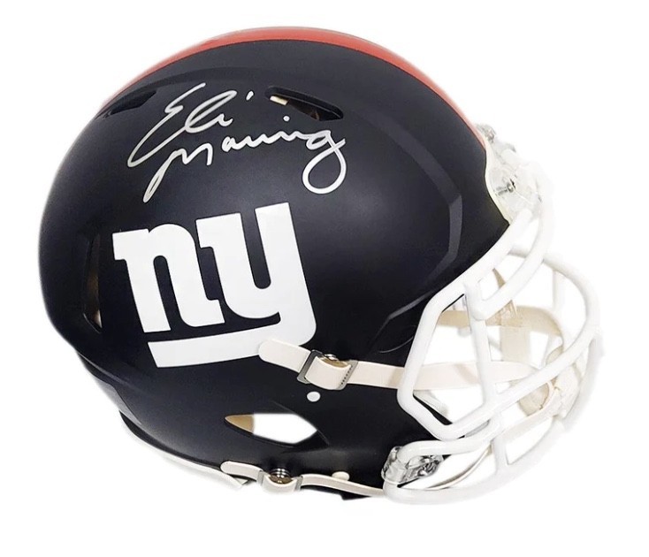 Eli Manning Signed New York Giants Football Helmet 