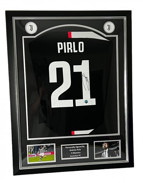 Andrea Pirlo's Juventus 2019/20 Signed and Framed Shirt