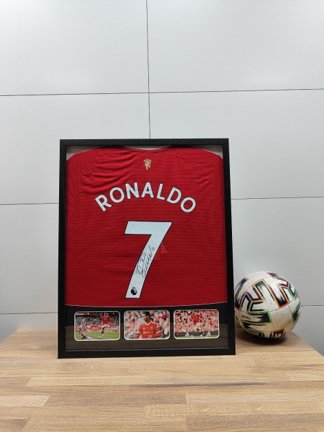 Cristiano Ronaldo's Manchester United  Signed and Framed Shirt