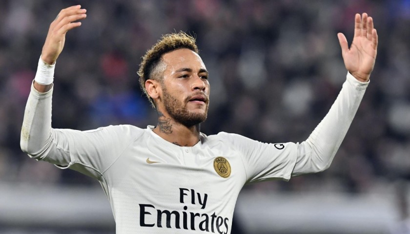 Neymar's PSG Match-Issue/Worn Shirt, UCL 2018/19 - CharityStars