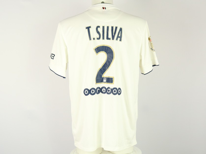 Thiago Silva Official PSG Signed Shirt, 2014/15