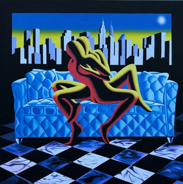 "Urbanistic bliss" by Mark Kostabi