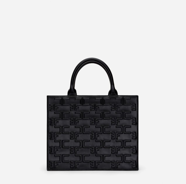 Elisabetta Franchi - Bold Monogram Medium Shopper