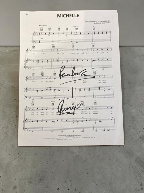 The Beatles Signed Sheet Music