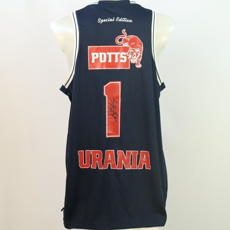 Potts' Match Worn Signed Shirt, Urania Basket 2024