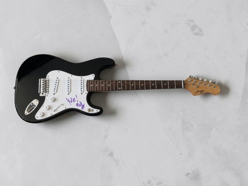 Robert Smith of The Cure Signed Stratocaster Style Electric Guitar 