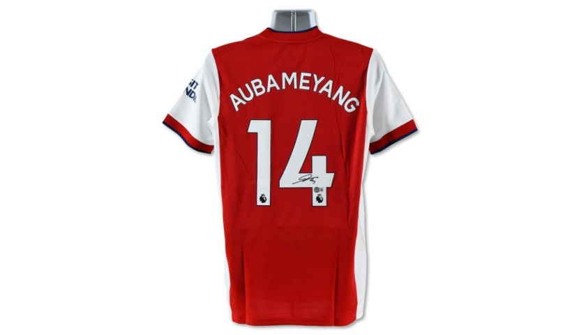 Aubameyang Signed Arsenal Jersey