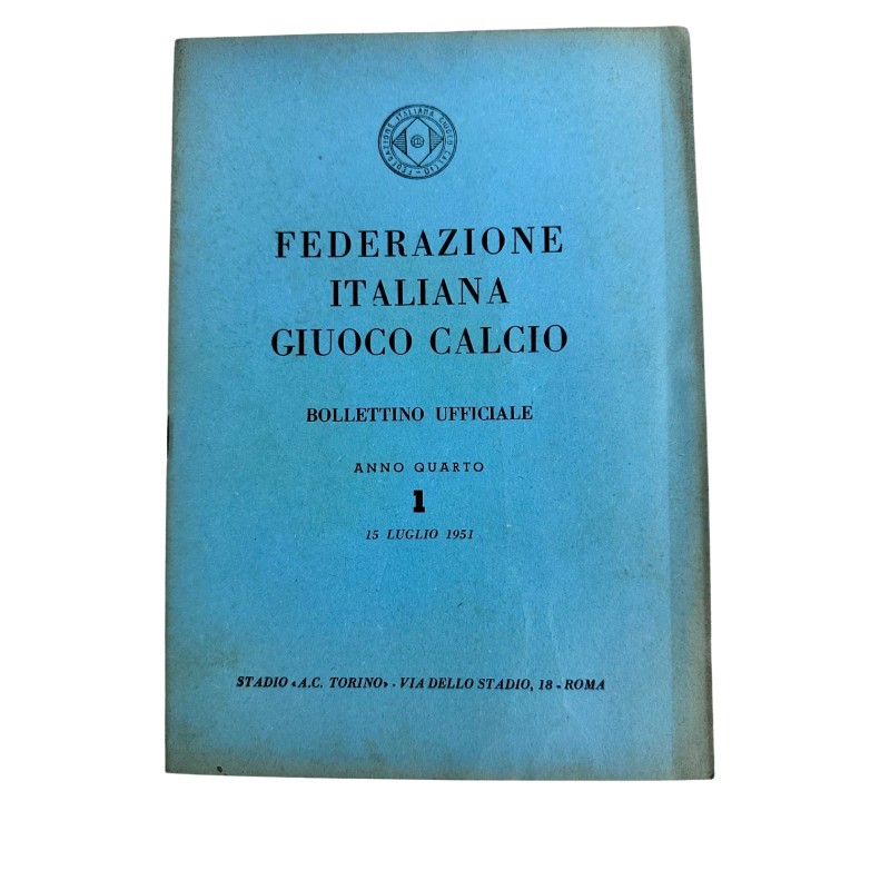 Bollettino Ufficiale FIGC, 1951