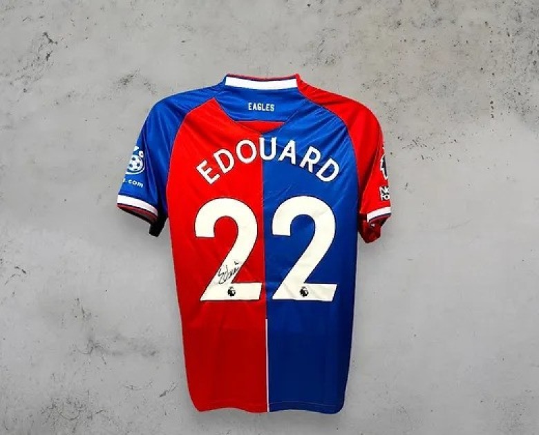 Odsonne Édouard's Crystal Palace 2023/24 Signed and Framed Shirt