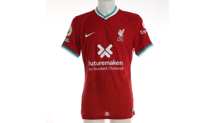 Tsimikas' Liverpool FC Match-Issued and Signed Shirt, Limited Edition 20/21