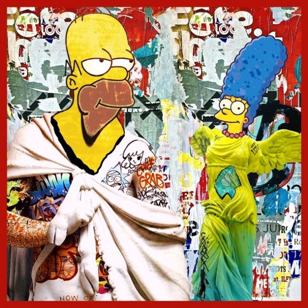 "Pop Homer vs Banksy" by Mr Ogart