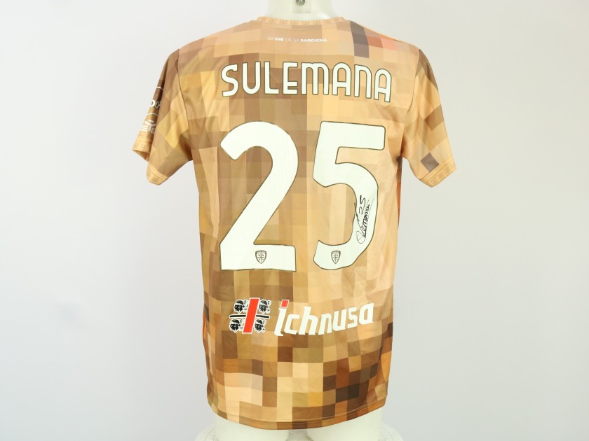 Maglia Sulemana unwashed Cagliari vs Lecce 2024 "Sa Die de sa Sardigna" - Autografata