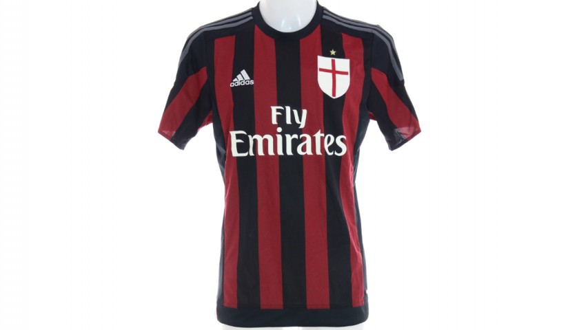 Maglia ufficiale Montolivo Milan, 2015/16 - Autografata - CharityStars