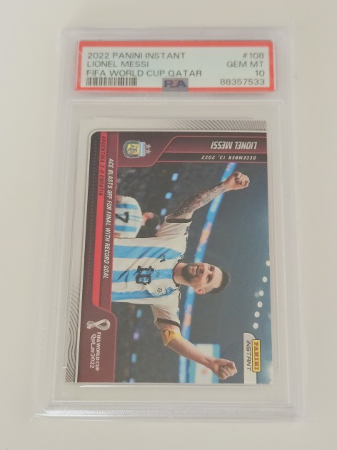 Lionel Messi Fifa World Cup Panini Instant Card 2022 #108