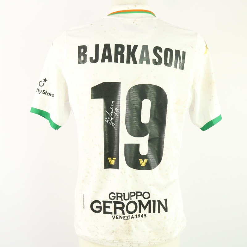 Bjarkason's Unwashed Signed Shirt, Lecco vs Venezia 2024