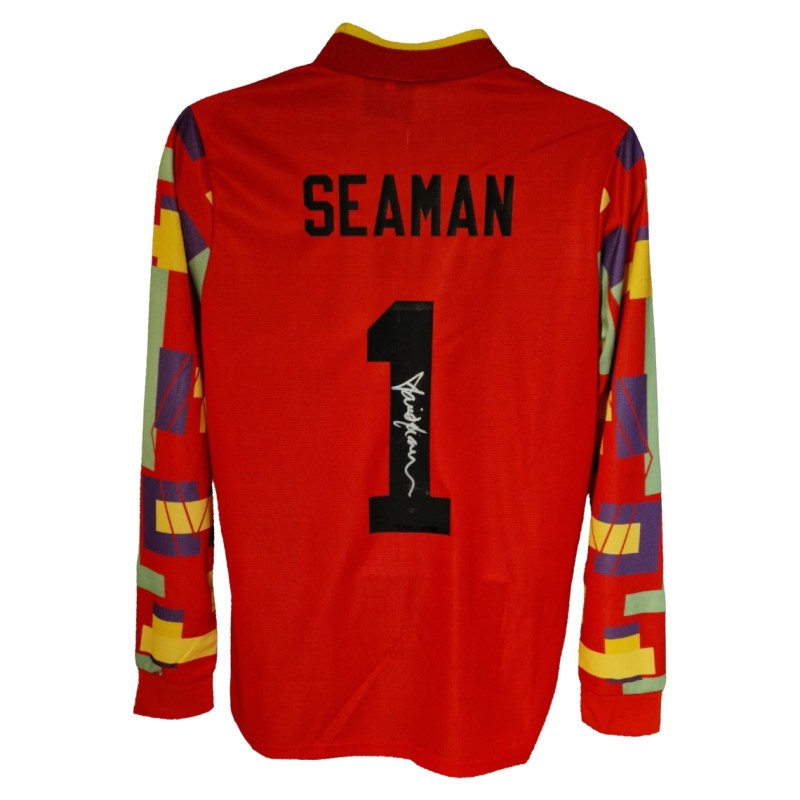 David Seaman Signed England 1996 Football Shirt