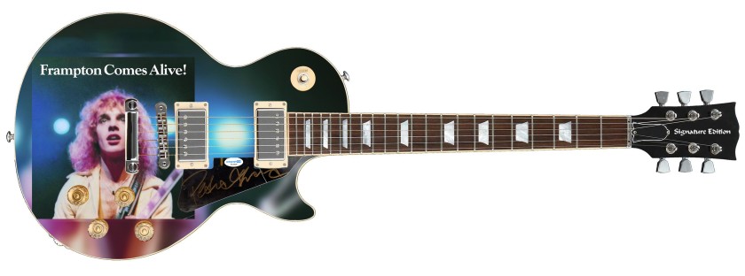 Battipenna Peter Frampton su chitarra personalizzata - Autografato