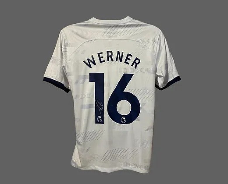 Timo Werner's Tottenham Hotspur 2023/24 Signed and Framed Shirt