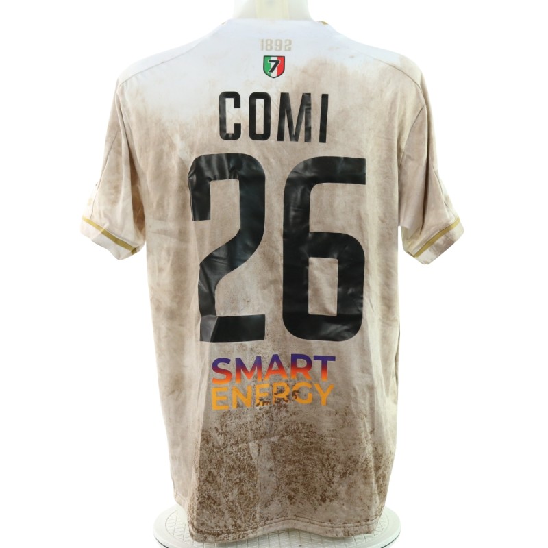 Comi's Lecco vs Pro Vercelli Unwashed Match-Worn Shirt, 2025